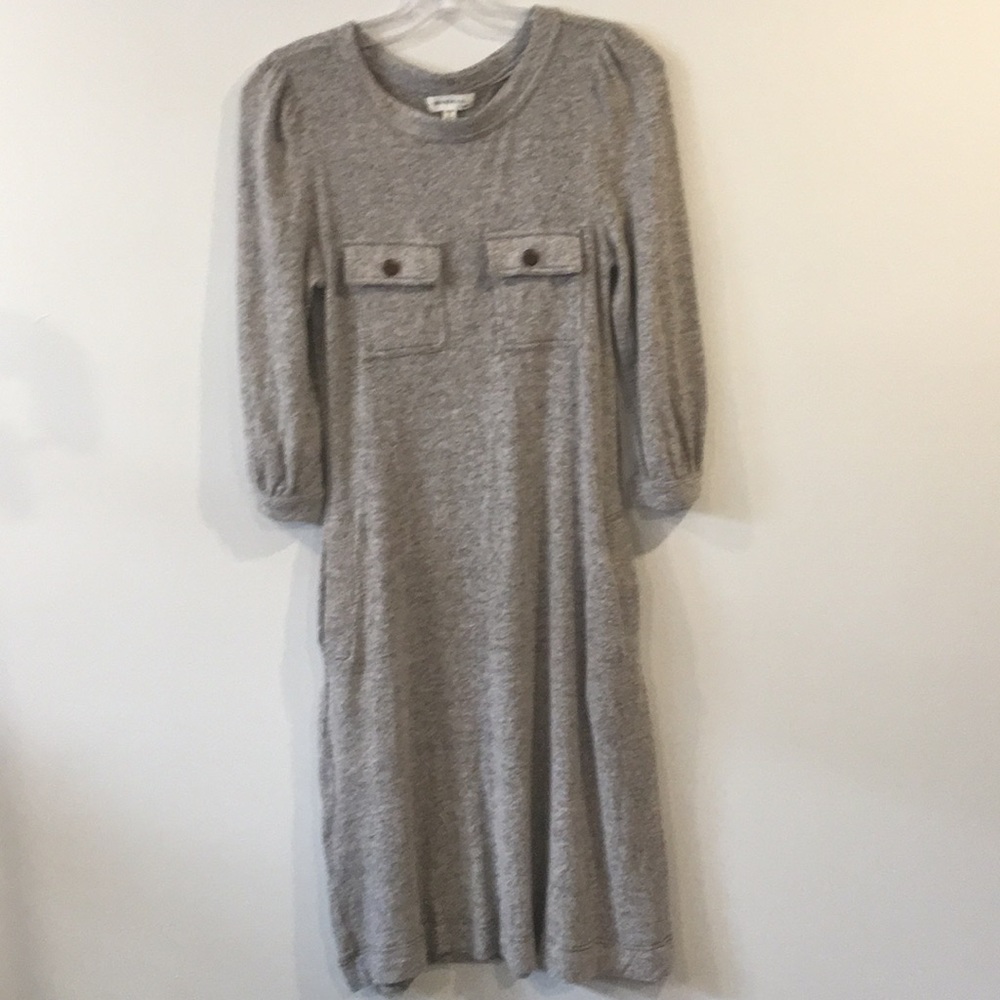MONTEAU 3/4 Sleeve w/ Pockets MIDI Cozy Dress